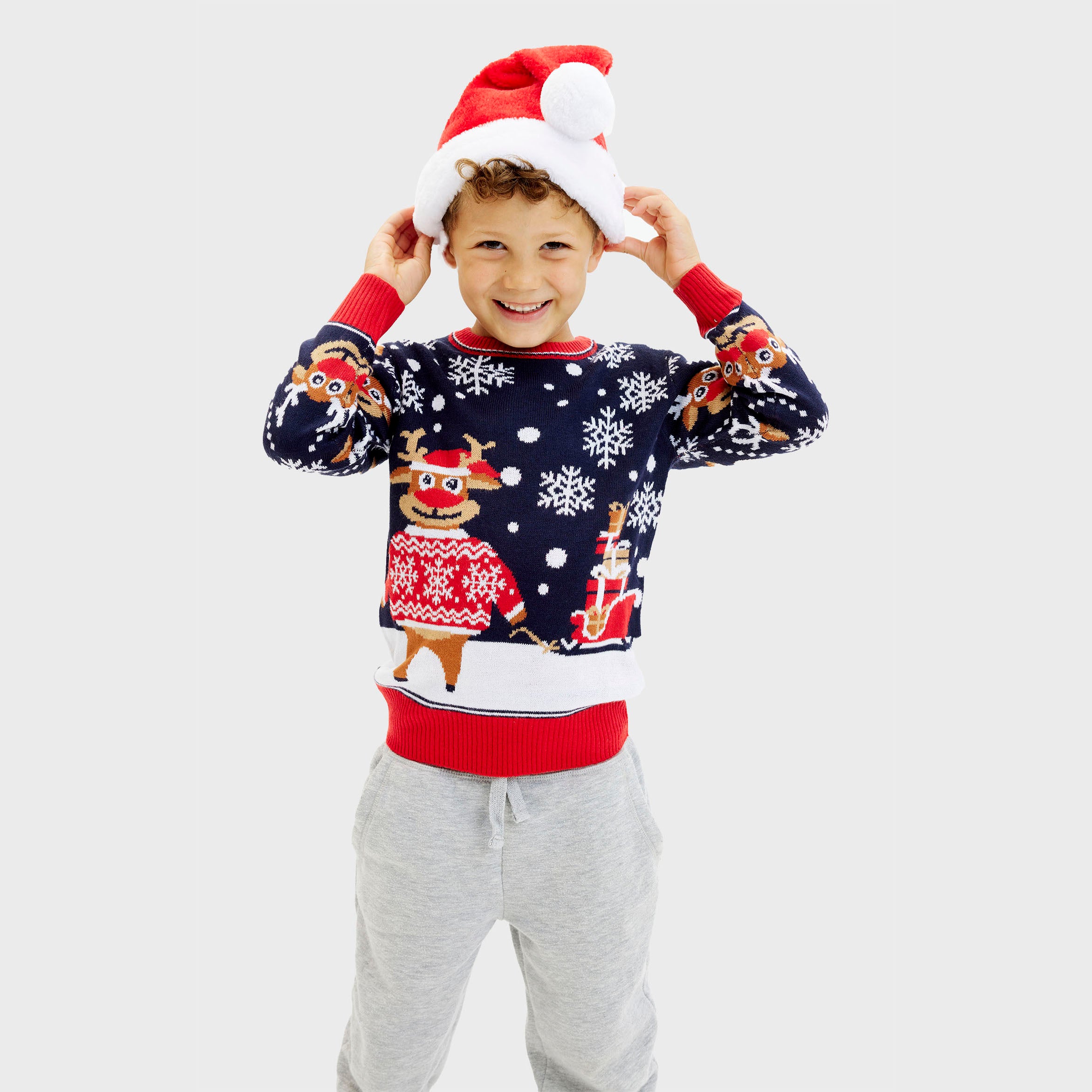 The Bringing Christmas Gifts Kersttrui - Kinderen